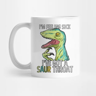 Cute Funny Prehistoric Cartoon T Rex Animal Jurassic Dinosaurs Pun Gift for Kids Mug